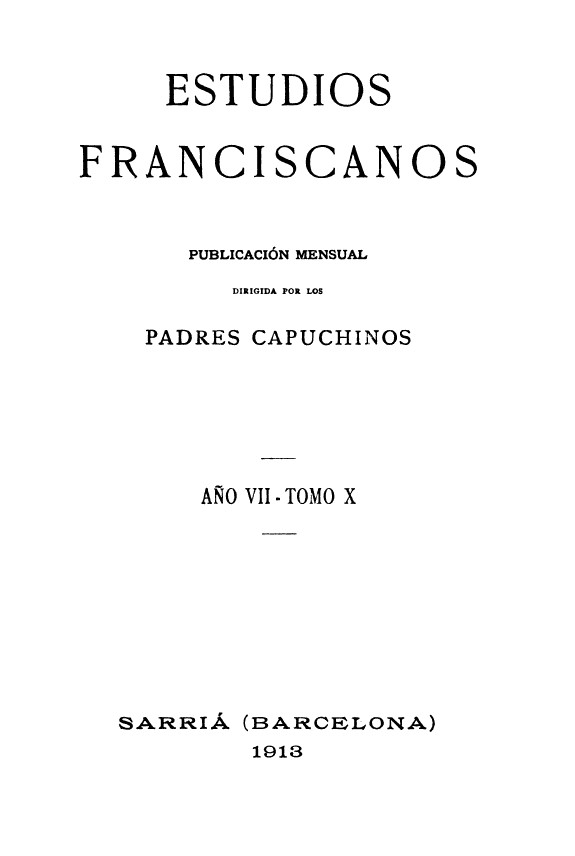 Estudios Franciscanos